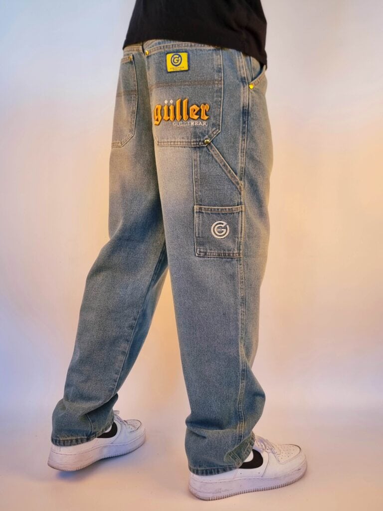 Baggy pant jeans"Guller" by Mr.Gulliver Denim effetto USED chiaro 1