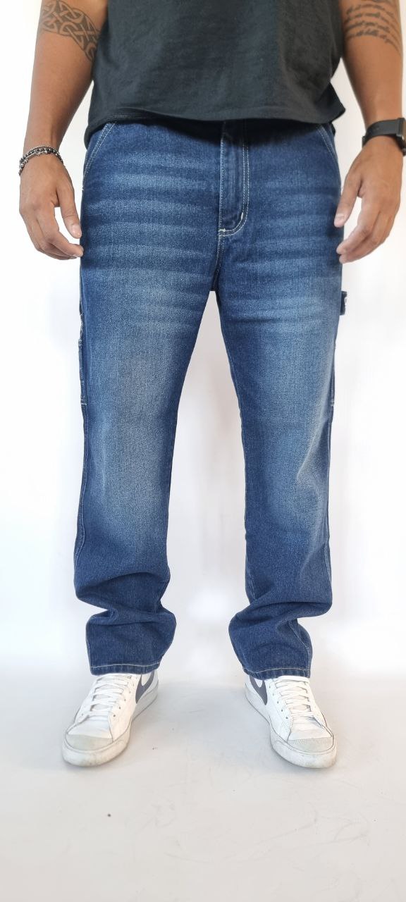 Worker Pant Regular "GULLER" - Jeans scuro effetto minatore 1
