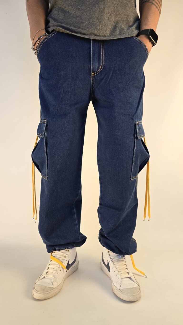 Baggy Cargo Long Jeans SW Scuro 1
